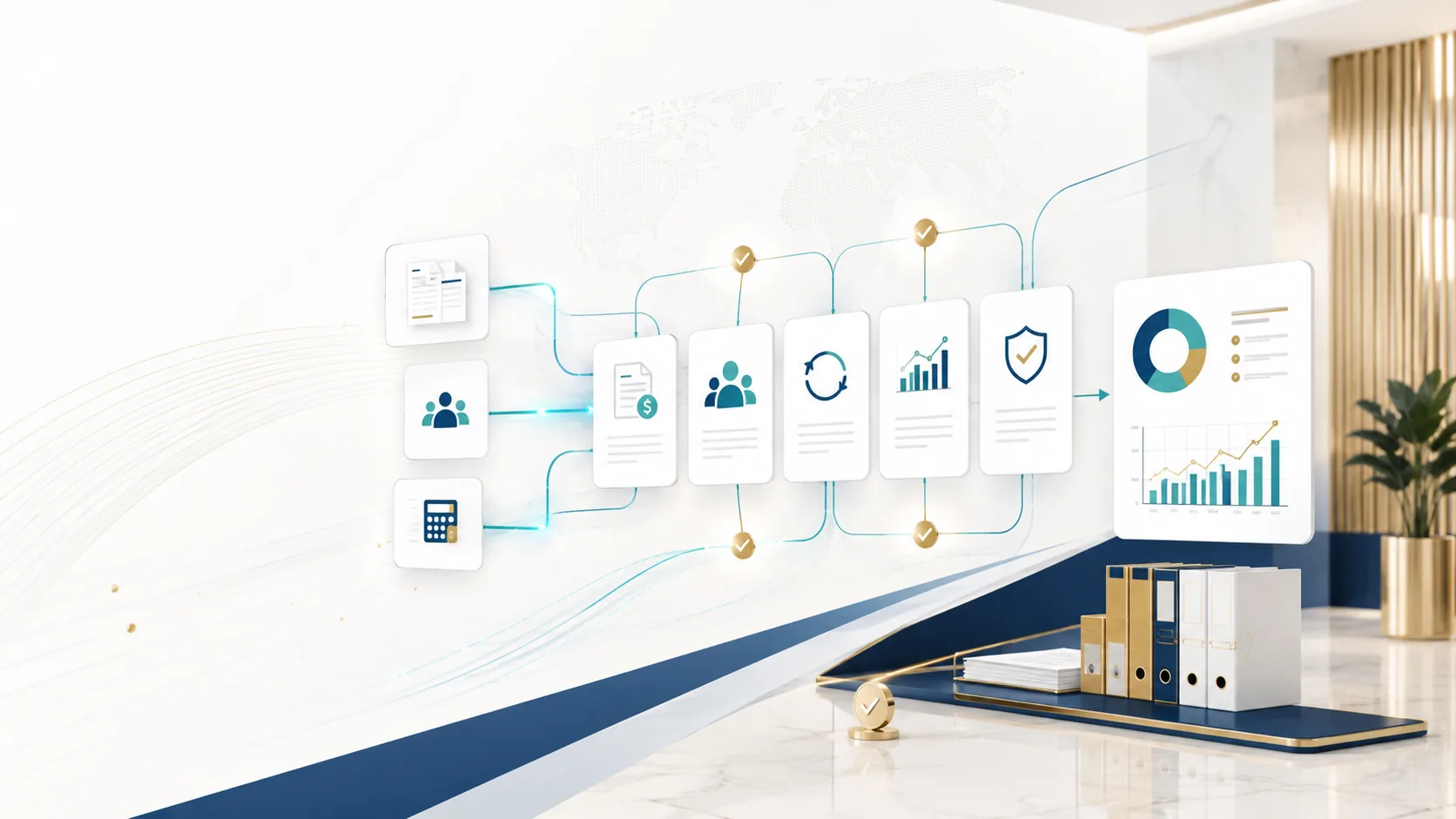 Finance operations workflow automation for Strivano services